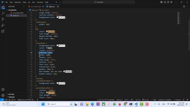 Accordion | HTML, CSS, & JavaScript смотреть онлайн