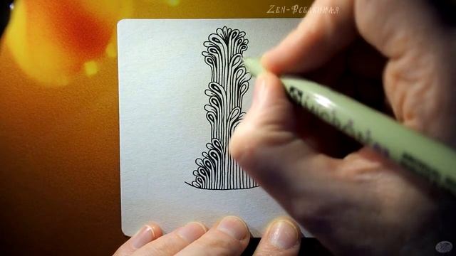 ПЛОД ВСЕЛЕНСКИХ РАЗМЫШЛЕНИЙ | ZEN арт-терапия | Медитативное рисование смотреть онлайн