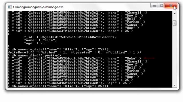 Update with SET Operator: MongoDB смотреть онлайн