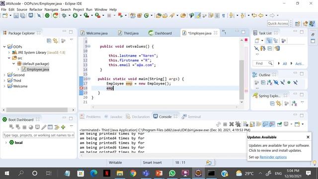 Java Full Course 2023 | Object-oriented programming System(OOPs) |Object,class,methods смотреть онлайн