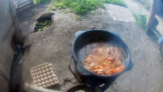 НАСТОЯЩИЙ УЗБЕКСКИЙ ПЛОВ В КАЗАНЕ. смотреть онлайн