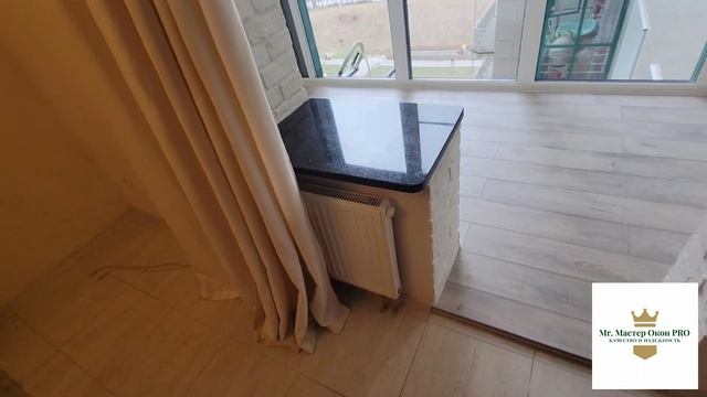 Объединение кухни и лоджии! Комплексное утепление и отделка! смотреть онлайн