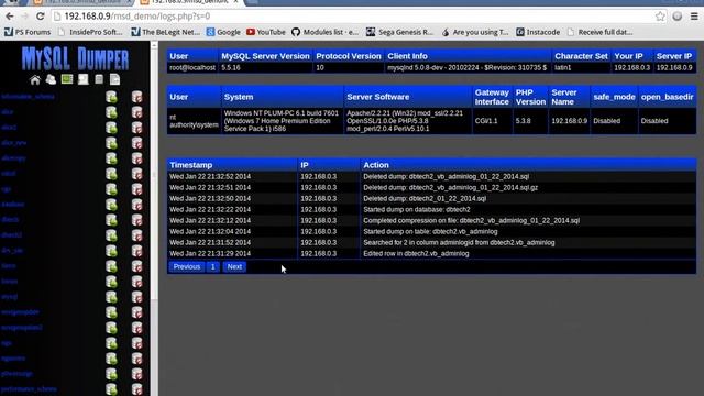 MySQL Dumper v3 Beta смотреть онлайн