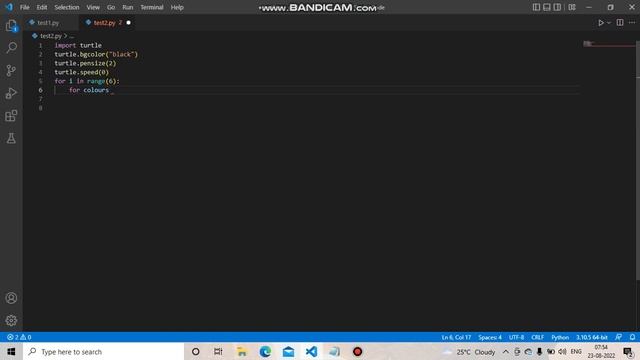 Draw a circle using Turtle in Python смотреть онлайн