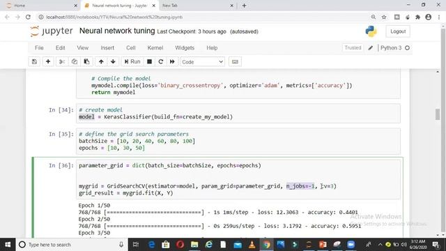 Neural network tuning in Python|Hyper parameter tuning of neural network in python смотреть онлайн