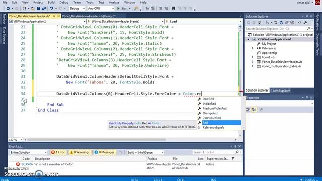 VB.Net Datagridview Header Using Visual Studio [ with source code ] смотреть онлайн