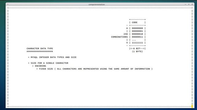 CHARACTER DATA TYPE, MYSQL TUTORIAL, PART 16 смотреть онлайн