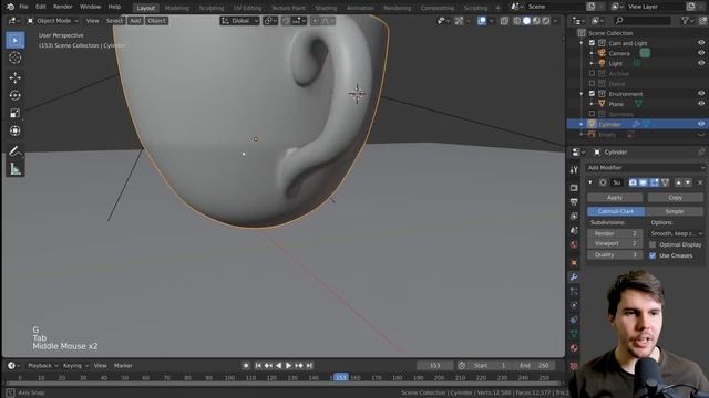 Part 2, Level 3: Complete Modelling - Blender Beginner Tutorial смотреть онлайн