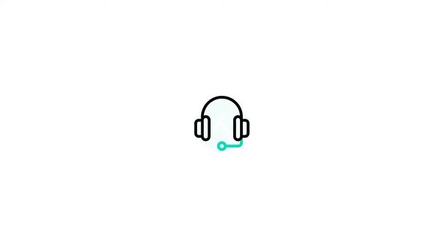 Headphone icon Lottie JSON animation смотреть онлайн