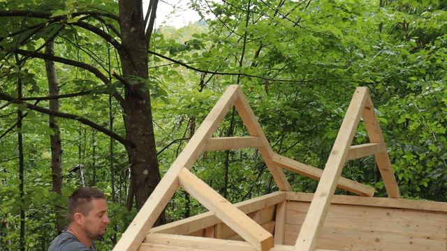 Building A Wooden House. Start To Finish