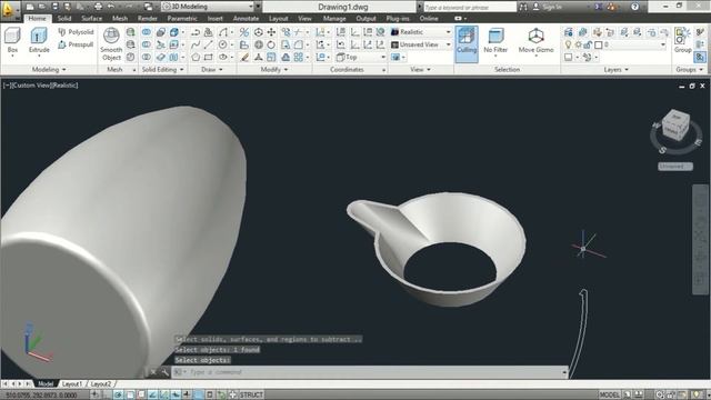 Jug AutoCAD 3D modeling tutorial | AutoCAD 3D Modeling 20 смотреть онлайн