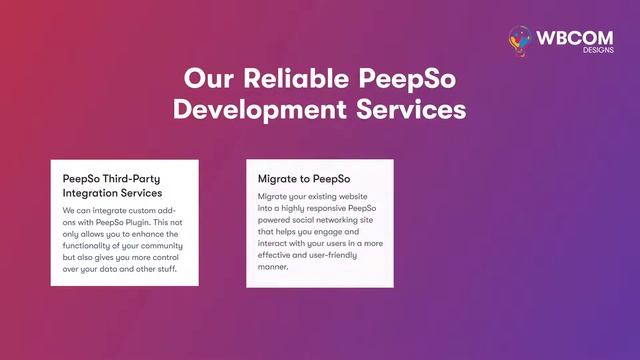 Hire Experts for Custom PeepSo Development Services - Wbcom Designs смотреть онлайн
