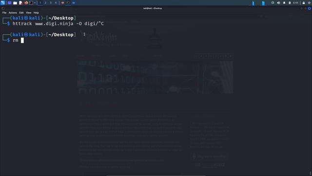 11. Copying Websites With HTTRack