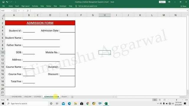 Institute Management System in Excel || How to Make Institute Management System in Excel смотреть онлайн