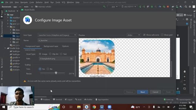 How to Change Apps icon & Apps Name on Android Studio смотреть онлайн