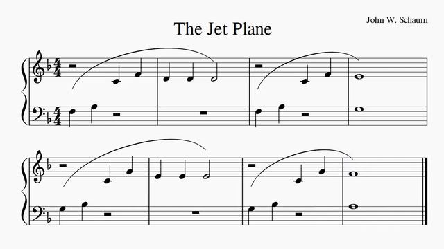 The Jet Plane - John W. Schaum Piano Course (Pre A) смотреть онлайн