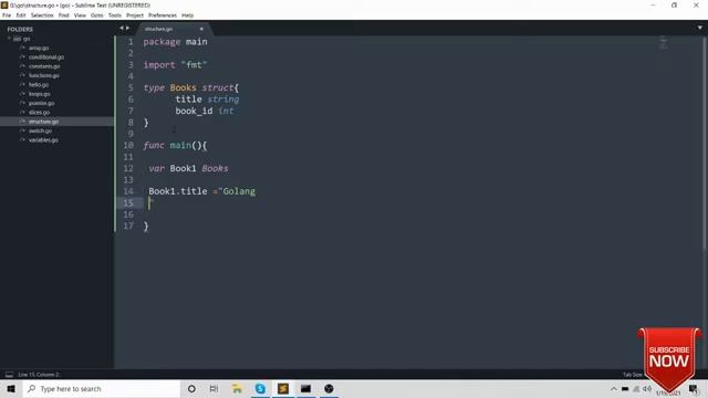 Go programming language Tutorial (Hindi) | Structures смотреть онлайн