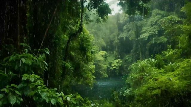 Fall asleep within 5 Minutes with fresh air and HEAVY RAIN Sounds | rainy Deep Sleep | 3 hours ?️?? смотреть онлайн