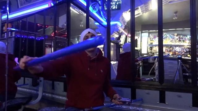 Lightsaber Blade Update: Brad's New REAL BLUE CF-LS String Blade смотреть онлайн