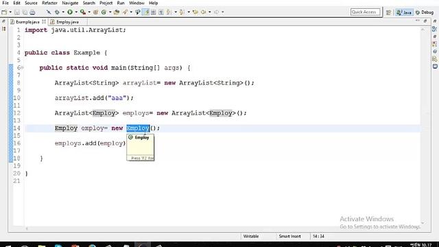 Java Own Class ArrayList смотреть онлайн