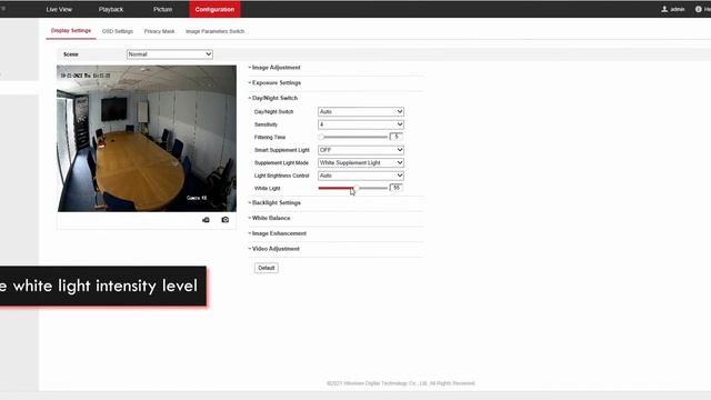 IP ColorVu camera adjusting day/night settings. смотреть онлайн