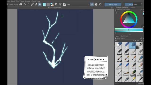 How To Draw Lightning In Krita