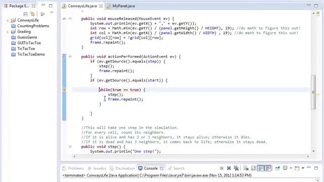 Java Programming - Conway's Life Part 7 - Galbraith смотреть онлайн
