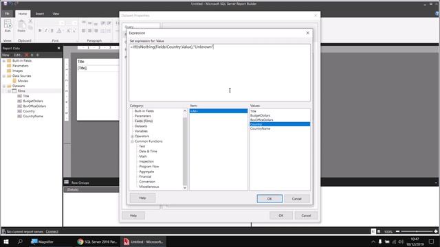 SSRS Report Builder Part 7.5 - Nulls in Expressions смотреть онлайн