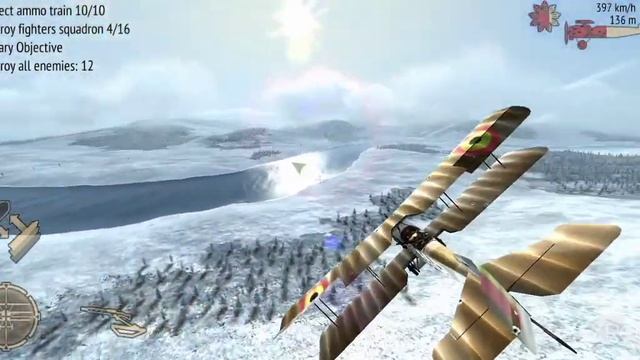 gameplay game warplane: ww1 sky aces||map:Russian empire,river Volga смотреть онлайн