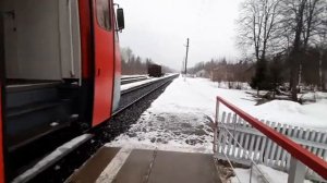 Рельсовый автобус Ра1 на маршруте Кривандино-Рязановка