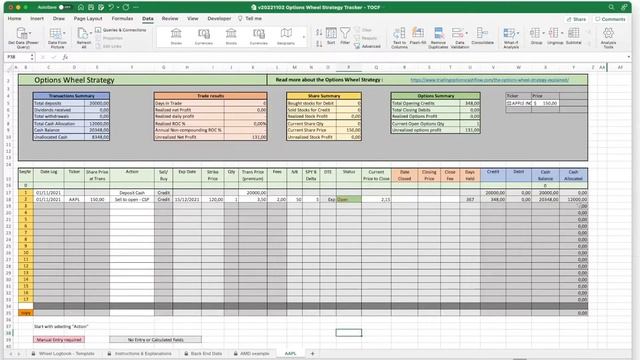 Trading Options Wheel Strategy - Excel & Google Sheets Spreadsheet instruction смотреть онлайн