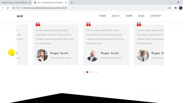 AVO - Portfolio Template || HTML Template free Download || Code Ground смотреть онлайн