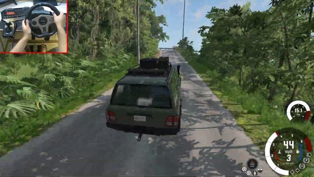 REALISTIC OFFROADING ON TOYOTA LANDCRUISER 100 SERIES PART 1 || BeamNG || PXN V9 смотреть онлайн