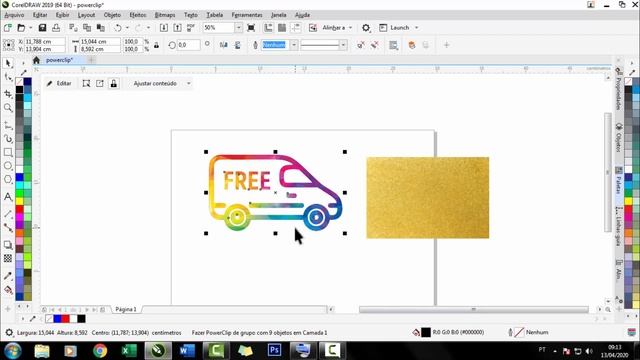 COMO COLOCAR IMAGEM DENTRO DE OBJETOS "POWERCLIP" - CORELDRAW - DICA DO ROCHA смотреть онлайн