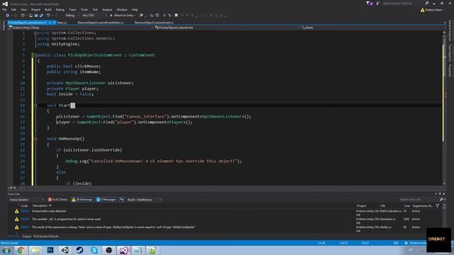 Пишем игру на Unity. Работа с событиями. смотреть онлайн