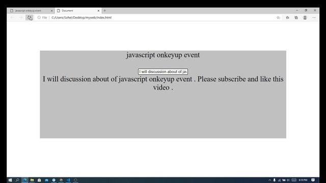 onkeyup event in javascript bangla tutorials смотреть онлайн