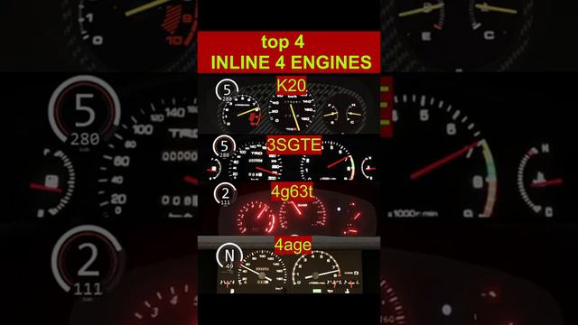 engine K20 vs engine 3SGTE vs engine 4G63 vs engin 4AGE смотреть онлайн