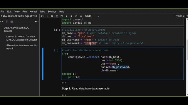 Data Analysis with SQL : How to Connect to MySQL in Jupyter Notebook смотреть онлайн