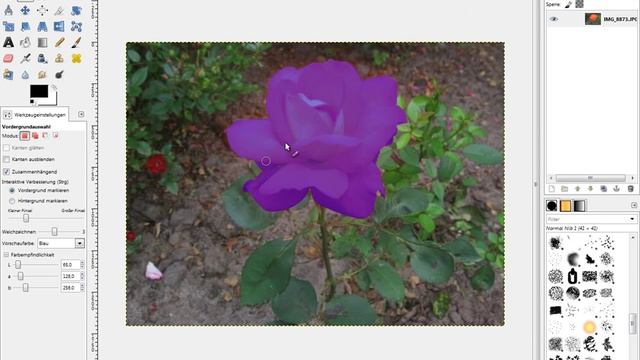 Gimp - Farben von Objekten ändern смотреть онлайн