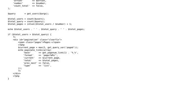 Can I use paginate_links() to add a pagination list, yet prevent it from inserting links? смотреть онлайн