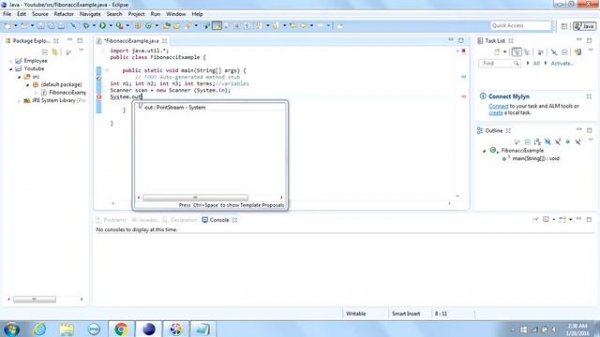 Fibonacci Series In Java using Scanner