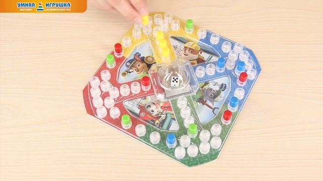 Настольная игра «Щенячий патруль» (Paw Patrol) с кубиком и фишками смотреть онлайн