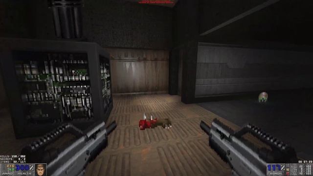 Brutal Doom [Exp v21.13.1, PBR, Parallax] - Phobos: The Doomed Moon - E1M4 Command Control | 4K/60 смотреть онлайн