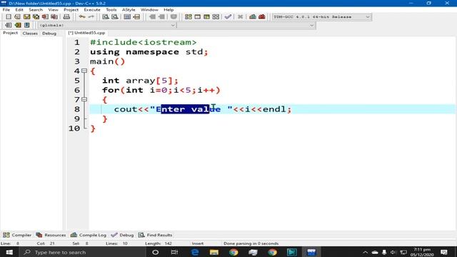 #18 Taking input from user in single dimensional array C++ in Urdu/Hindi смотреть онлайн