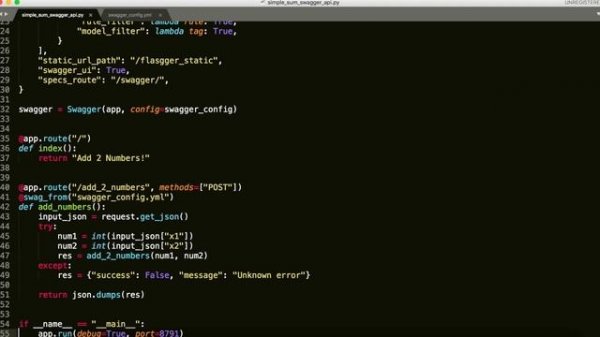 Documenting Python Flask RESTful API with Swagger
