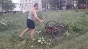 касилка из бензопилы дружба с карбюратором от китаского штиля