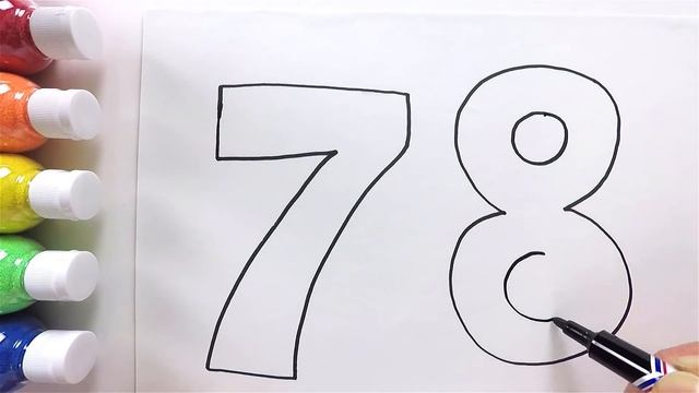 Numbers 1~10 Coloring & Drawing ㅣ 1~10 숫자 그리기 색칠하기