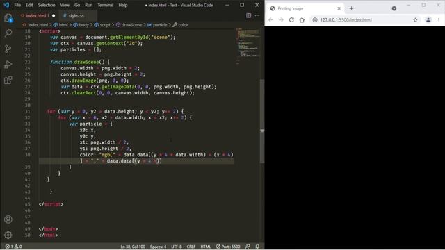 Pixel printing animation in Three JS and GSAP | WebGL matrix смотреть онлайн