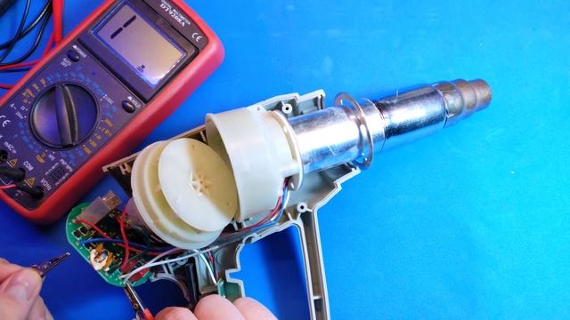 Ремонт строительного фена Интерскол ФЭ-2000Э смотреть онлайн