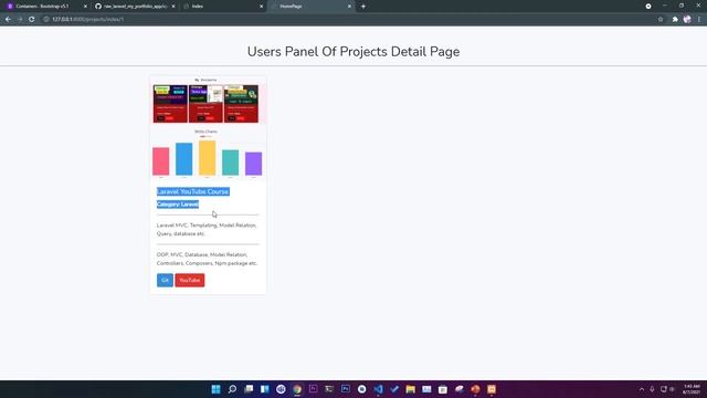Laravel 8 Series (2021) | Design Detail Page and Load Data From Database Using Dynamic URL. смотреть онлайн